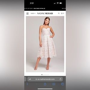 Nadine Merabi Olivia Dress in White